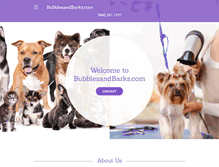 Tablet Screenshot of bubblesandbarks.com